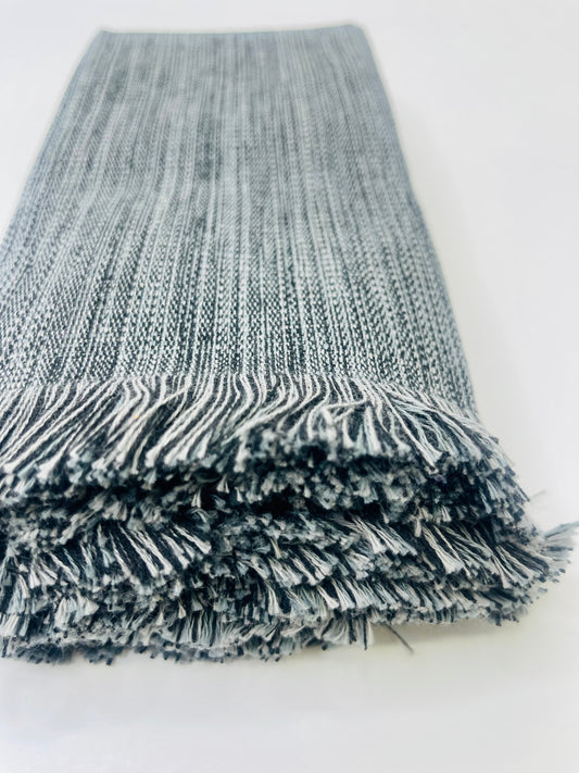 Fringed Blue Grey Placemat